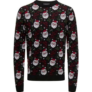 Only & Sons Trui Onsxmas Reg 5 Jaq Crew Knit 22031174 Black Mannen