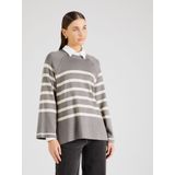 Gebreide Trui - Gestreept - Knitwear - Ronde Hals - Losse Pasvorm