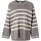 Gebreide Trui - Gestreept - Knitwear - Ronde Hals - Losse Pasvorm