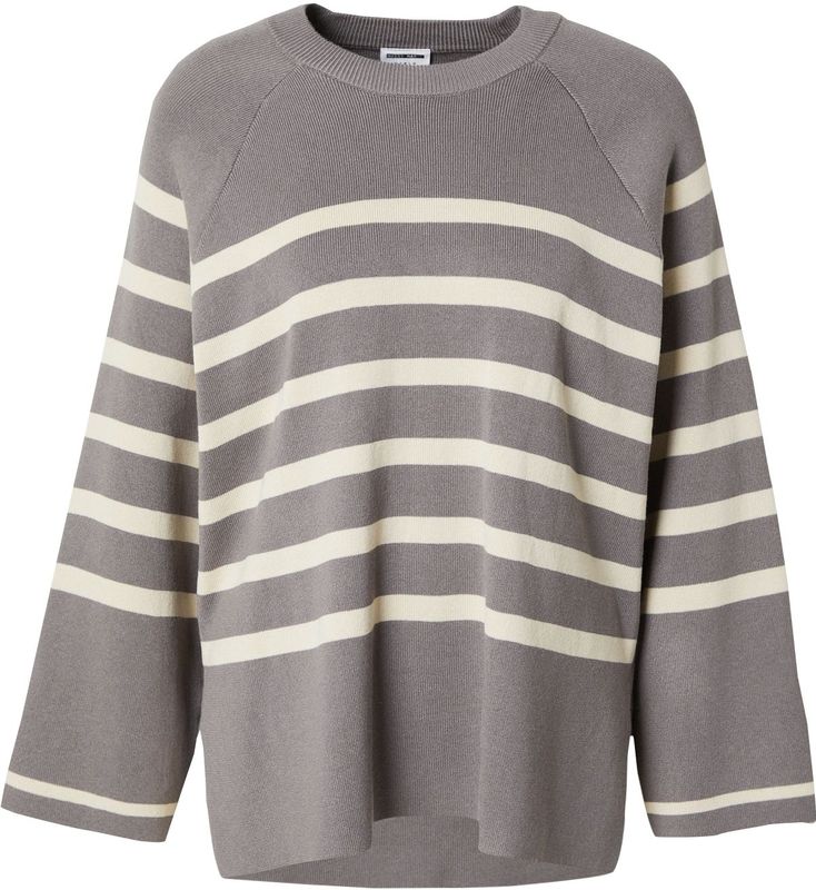 Gebreide Trui - Gestreept - Knitwear - Ronde Hals - Losse Pasvorm