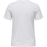 Only T-shirt Onlemma Life Reg S s Lady Top Box J 15329752 Bright White cherie Dames