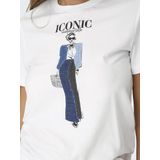 Only T-shirt Onlemma Life Reg S s Lady Top Box J 15329752 Bright White cherie Dames