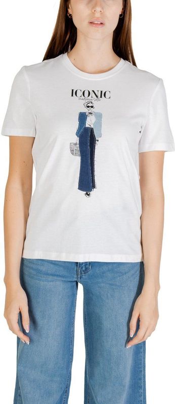 Only T-shirt Onlemma Life Reg S s Lady Top Box J 15329752 Bright White cherie Dames