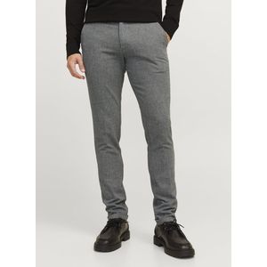 Jack & Jones Broek Jpstmarco Jjhenry Chino Sn 12260906 Grey Melange/herringbon Mannen