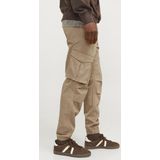 JACK & JONES Kane Noah Cuffed Cargo loose fit - heren cargo broek - camel bruin