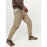 JACK & JONES Kane Noah Cuffed Cargo loose fit - heren cargo broek - camel bruin
