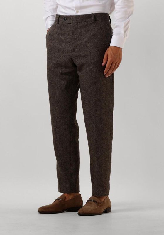 Selected Homme - Slhslim-Reed - Pantalon - Bruin - Gerecycled Polyester