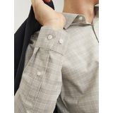 Jack & Jones - Jprblaparker Check LS Shirt - Zand - 100% Katoen