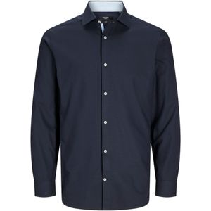 Herenoverhemd - Slim Fit - Kent-Kraag - Blauw - Hoogwaardige Materialen