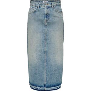 Spijkerrok - Denim - Knoopsluiting - Mid Waist - Maxi Lengte
