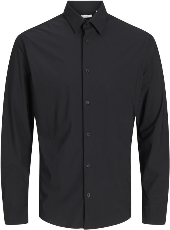 JACK&JONES - JPRBLAACTIVE STRETCH SHIRT SN - Overhemd - Zwart - Slim Fit
