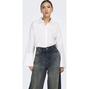 Jeans - Wijde Pasvorm - Middelhoge Taille - Knoopsluiting - Blauw