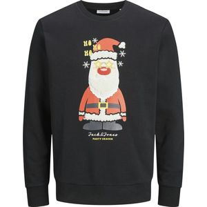 Kwaliteit - Hoge Neksweat - Geborstelde Stof - Relaxed Fit - Zwart - 70% Katoen