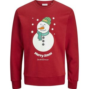 Jack & Jones - Jjxmas Jolly - Sweater - Scarlet Sage - Katoen