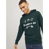 Jack & Jones Kapuzensweatshirt JJXMAS ONE COLOR FUNNY SWEAT HOOD