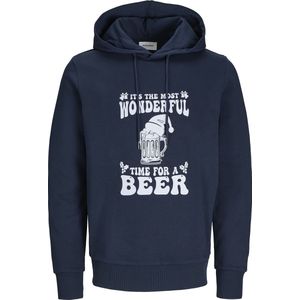 Jack & Jones Heren Kersttrui JJXMAS Blauw - Maat XL