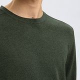 Gebreide Trui - Forest Night - Zonder Capuchon - Lange Mouwen - Ribboord