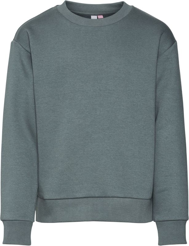 VERO MODA - Sweatshirt - Grijs - Katoen - O-hals - Lange Mouwen