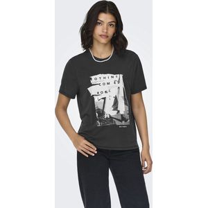 Only - Onlfree Life Reg s s Leaf Top Box Jrs - Dames - Blouses