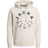 Jack & Jones - Heren Hoodies Warrior Sweat Hood - Beige - Maat M