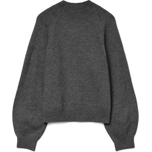 Gebreide Pullover - Hoge Hals - Lange Mouwen - Ballonmouwen - Regular Fit