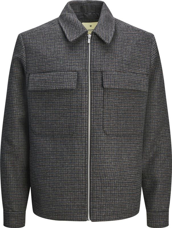 Jack & Jones - Jprblurussel Wool Blend Jacket - Tussenjas - Zwart - Mannen