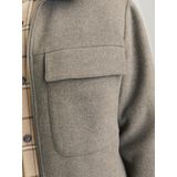 Jack & Jones Jas Jprblurussel Wool Blend Jacket Sn 12259393 Greige Mannen