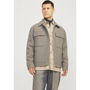 Jack & Jones Jas Jprblurussel Wool Blend Jacket Sn 12259393 Greige Mannen