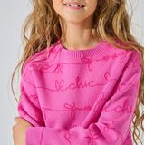 ONLY - KOGEVERLY LS ONECK KNT - Trui - Blauw - Katoen - Regular Fit