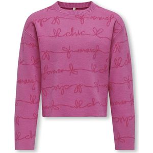 ONLY - KOGEVERLY LS ONECK KNT - Trui - Blauw - Katoen - Regular Fit