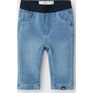 Slim-fit Jeans - Draageffect - Denim - Elastische Taille - Tape