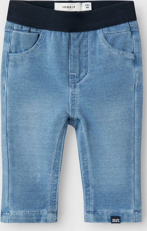 Slim-fit Jeans - Draageffect - Denim - Elastische Taille - Tape