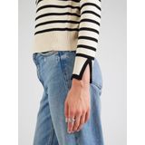 Only - ONLKALANA LS O-Neck KNT - Vest - Grijs/Stripes - Katoen