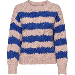 Only Trui Onlace Ls Wool Mix O-neck Knt 15327676 Silver Pink/clematis B Dames