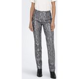 Only - Onlazula - Lange Broek - Grijs - 100% Polyester, Polyurethaan Coating