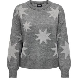 Only - Onlrosie - Trui - Zwart - Glitter Dessin