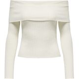 JDY - Gebreide Pullover - Off-shoulder - Lange Mouwen - Regular Fit