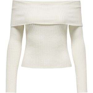 JDY - Gebreide Pullover - Off-shoulder - Lange Mouwen - Regular Fit