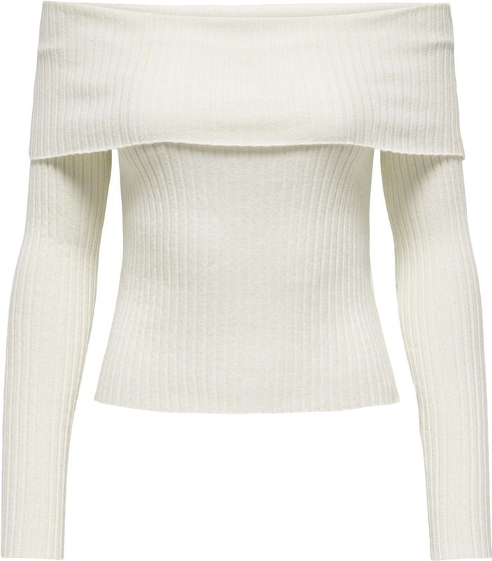 JDY - Gebreide Pullover - Off-shoulder - Lange Mouwen - Regular Fit