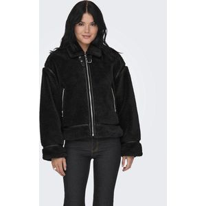 Onlmichelle - Jas - Teddy - Hoge Hals - Kort - Lange Mouwen - Ritssluiting
