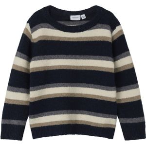 NAME IT Nmmramikkel Ls Knit gebreide trui voor jongens (1 stuk), Dark Sapphire