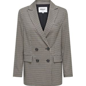 Blazer - Effen - Licht Gevoerd - Lange Mouw - Losse Pasvorm