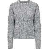 Only Trui Onlcirola Ls O-neck Knt 15331235 Light Grey Melange Dames
