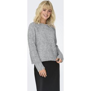 Only Trui Onlcirola Ls O-neck Knt 15331235 Light Grey Melange Dames
