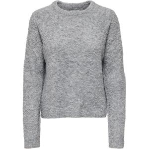 Only Trui Onlcirola Ls O-neck Knt 15331235 Light Grey Melange Dames