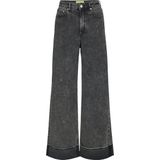 JJXX Jeans Jxtokyo Wide Fold Hw Jeans Dnm Ln 12260688 Grey Denim Dames