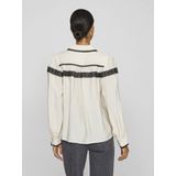 Vila - Blouse - Ecru - Viscose/Polyamide - Lange Mouwen