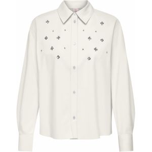 Only - Onlesta Ls Detail Shirt Wvn - Dames - Blouses
