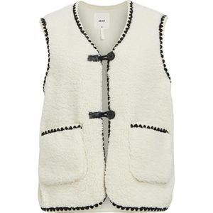Object Objpauline Waistcoat Blazers Dames - Gebroken wit - Maat L