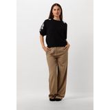 OBJECT - OBJRashia - Gebreide Trui - Zwart/Wit